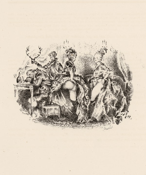 Lot 3495, Auction  121, Venuswagen, Der und Meyer, Alfred Richard, "Das Aldegrever-Mädchen" und "Die königliche Orgie oder die Österreicherin bei Laune"