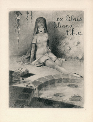 Lot 3532, Auction  121, Exlibris eroticis, 70 meist großformatige erotische Exlibris in verschiedenen Techniken,