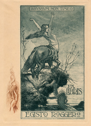 Lot 3533, Auction  121, Fabelwesen-Exlibris, Konvolut von 92  teils farbigen, teils auf Karton montierten Exlibris