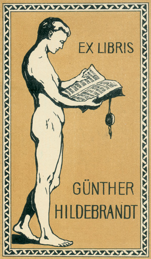 Lot 3534, Auction  121, Feder-Exlibris, Konvolut von 199, teils auf Karton montierte, teils farbige Exlibris mit Feder-, Schreiber- und Buchmotiven