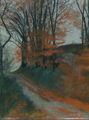 Lot 3601, Auction  121, Taut, Max, "Chorin". 3 Gemälde. Ölkreide auf Karton 1906.