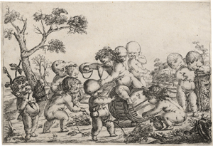 Lot 5152, Auction  121, Picou, Robert, Bacchanal mit Putten