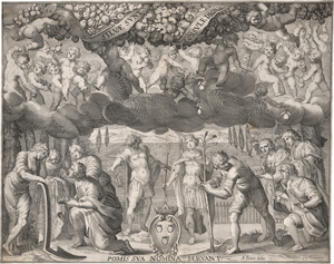 Lot 5194, Auction  121, Troschel, Johann, Thesenblatt eines Studenten des Collegio Romano