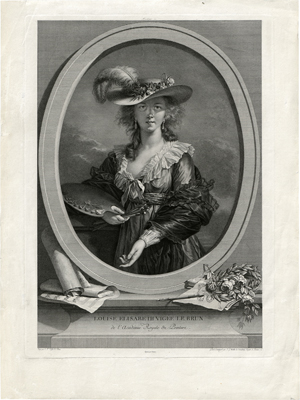 Lot 5272, Auction  121, Müller, Johann Gotthard von, Selbstbildnis Louise Vigée Lebrun