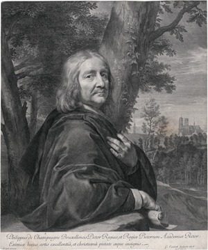 Lot 5486, Auction  121, Edelinck, Gérard, Selbstbildnis des Malers Philipp de Champaigne