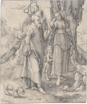 Lot 5539, Auction  121, Leyden, Lucas van, Abraham verstößt Hagar