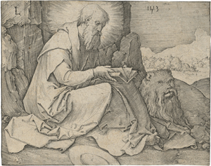 Lot 5544, Auction  121, Leyden, Lucas van, Hieronymus in der Landschaft