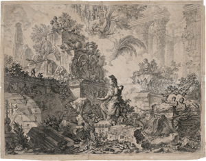 Lot 5578, Auction  121, Piranesi, Giovanni Battista, Frontispiz mit der Statue der Minerva