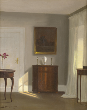 Lot 6126, Auction  121, Drews, Kai Jeppe, Interieur mit Rosenstrauß