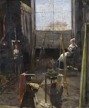 Lot 6133, Auction  121, Niederländisch, um 1890. Im Künstleratelier