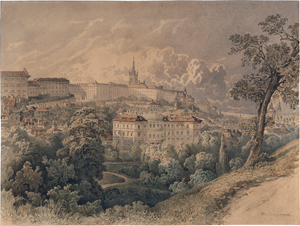 Lot 6778, Auction  121, Barbarini, Franz, Prag: Blick auf den Hradschin und die Prager Burg