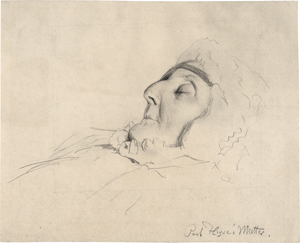 Lot 6858, Auction  121, Menzel, Adolph von, Paul Heyses Mutter auf dem Totenbett