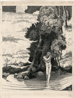 Lot 6869, Auction  121, Stolz, Erwin, Narziss an der Quelle