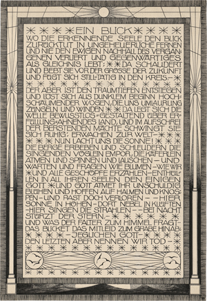 Lot 6897, Auction  121, Wöhler, Hermann, "Ein Blick" - Schriftblatt