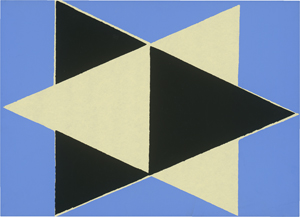 Lot 7266, Auction  121, Glöckner, Hermann, Schwarz und Gelb, ineinander, auf Blau