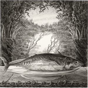 Lot 7574, Auction  121, Houtin, François, Fisch unter Bäumen