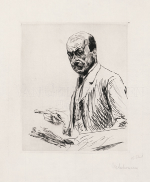 Lot 8033, Auction  121, Liebermann, Max, Selbstportrait mit der Palette
