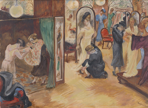 Lot 8093, Auction  121, Netzband, Georg, Kleideranprobe im KaDeWe