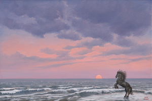 Lot 8198, Auction  121, Koeppel, Matthias, Pferd am Nordseestrand