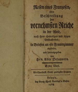 Lot 10, Auction  122, Delaporte, Joseph, Reisen eines Franzosen