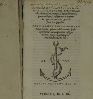 Lot 1290, Auction  122, Cicero, Marcus Tullius und Manutius, Paulus, Epistolae ad Atticum, ad M. Brutum, ad Quintu(m) fratrem, summa diligentia castigatæ