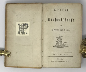 Lot 2165, Auction  122, Kant, Immanuel, Critik der Urtheilskraft