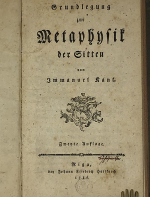 Lot 2167, Auction  122, Kant, Immanuel, Grundlegung zur Metaphysik der Sitten