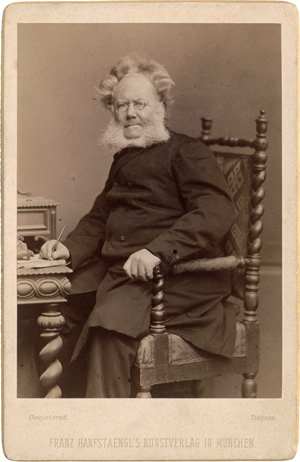 Lot 2323, Auction  122, Ibsen, Henrik, Signiertes Porträtfoto + Beigabe