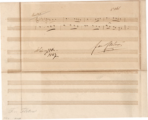 Lot 2467, Auction  122, Flotow, Friedrich von, Musikalisches Albumblatt