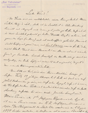 Lot 2509, Auction  122, Richter, Hans, Konvolut Briefe und Postkarten