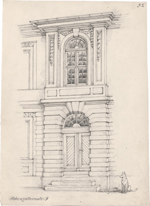 Lot 3658, Auction  122, Saltzwedel, Geh. Baurat von., Potsdamer Bürgerhäuser. 96 Original-Bleistiftzeichnungen.