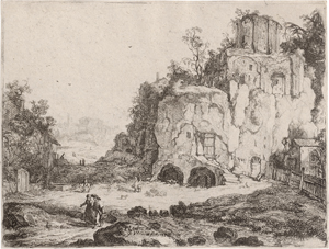 Lot 5156, Auction  122, Noort IV, Johannes van, Landschaft mit dem Sibyllentempel