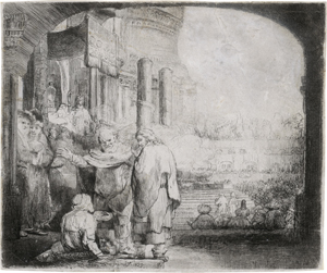 Lot 5186, Auction  122, Rembrandt Harmensz. van Rijn, Petrus und Johannes an der Pforte des Tempels