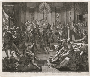 Lot 5202, Auction  122, Sadeler I, Johannes, Der Karneval (oder der verlorene Sohn)