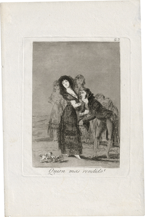 Lot 5279, Auction  122, Goya, Francisco de, Quien mas rendido?