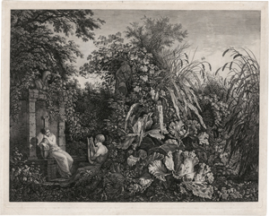 Lot 5310, Auction  122, Kolbe, Carl Wilhelm, Schilfreiche Gegend an einem Brunnen