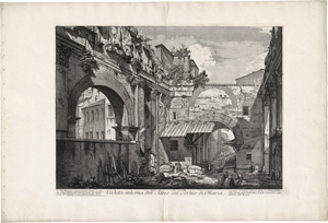 Lot 5336, Auction  122, Piranesi, Giovanni Battista, Veduta interna dell'Atrio del Portico di Ottavia
