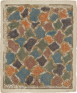 Lot 5364, Auction  122, Brokatpapier, Leopold, Joseph Friedrich: Zierliche Ranken mit Blumen und Früchten
