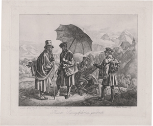 Lot 5422, Auction  122, Klein, Johann Adam, Die Maler auf der Reise