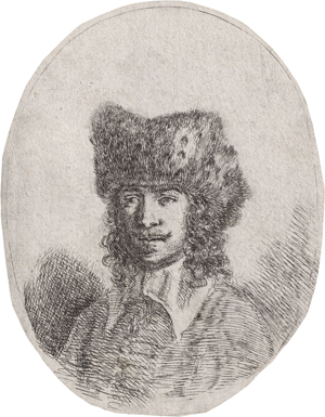 Lot 5520, Auction  122, Bella, Stefano della, Mann mit Pelzmütze