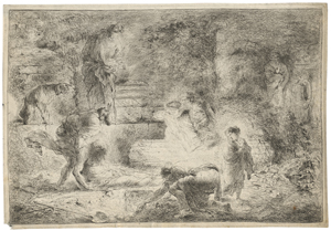 Lot 5540, Auction  122, Castiglione, Giovanni Benedetto, Tobit, wie er Tote begräbt