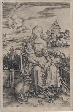 Lot 5568, Auction  122, Dürer, Albrecht, Maria und die Meerkatze