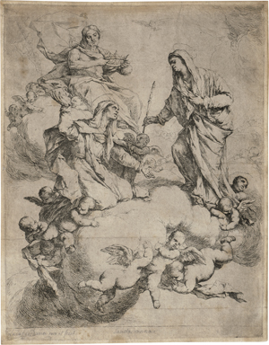 Lot 5582, Auction  122, Giordano, Luca, Die Krönung der hl. Anna