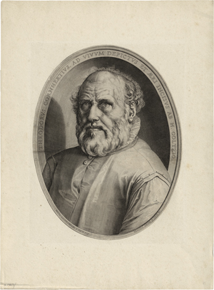 Lot 5585, Auction  122, Goltzius, Hendrick, Bildnis Dirck Volkhertz Coornhert