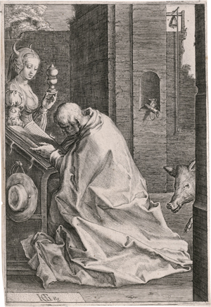 Lot 5587, Auction  122, Goltzius, Hendrick - nach, Die Versuchung des hl. Antonius