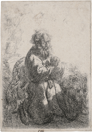 Lot 5675, Auction  122, Rembrandt Harmensz. van Rijn, Der hl. Hieronymus im Gebet