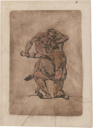 Lot 5720, Auction  122, Zancon, Gaetano, Kampf zwischen Mann und Satyr