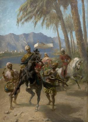 Lot 6151, Auction  122, Kirchbach, Frank, Orientalischer Brautzug: "Auf Secunden nur ..."