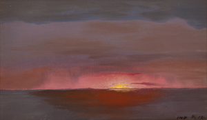 Lot 6176, Auction  122, Brandt, Johannes Herman, Abendrot über dem Meer