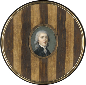 Lot 6529, Auction  122, Godart, D., Dose mit Miniatur Portrait einer klavierspielenden Frau mit Amor